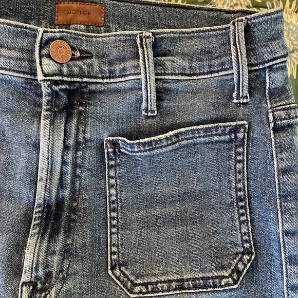 Mother Hustler Patch Pocket Ankle Fray ~ SZ 27 - Picture 5 of 8